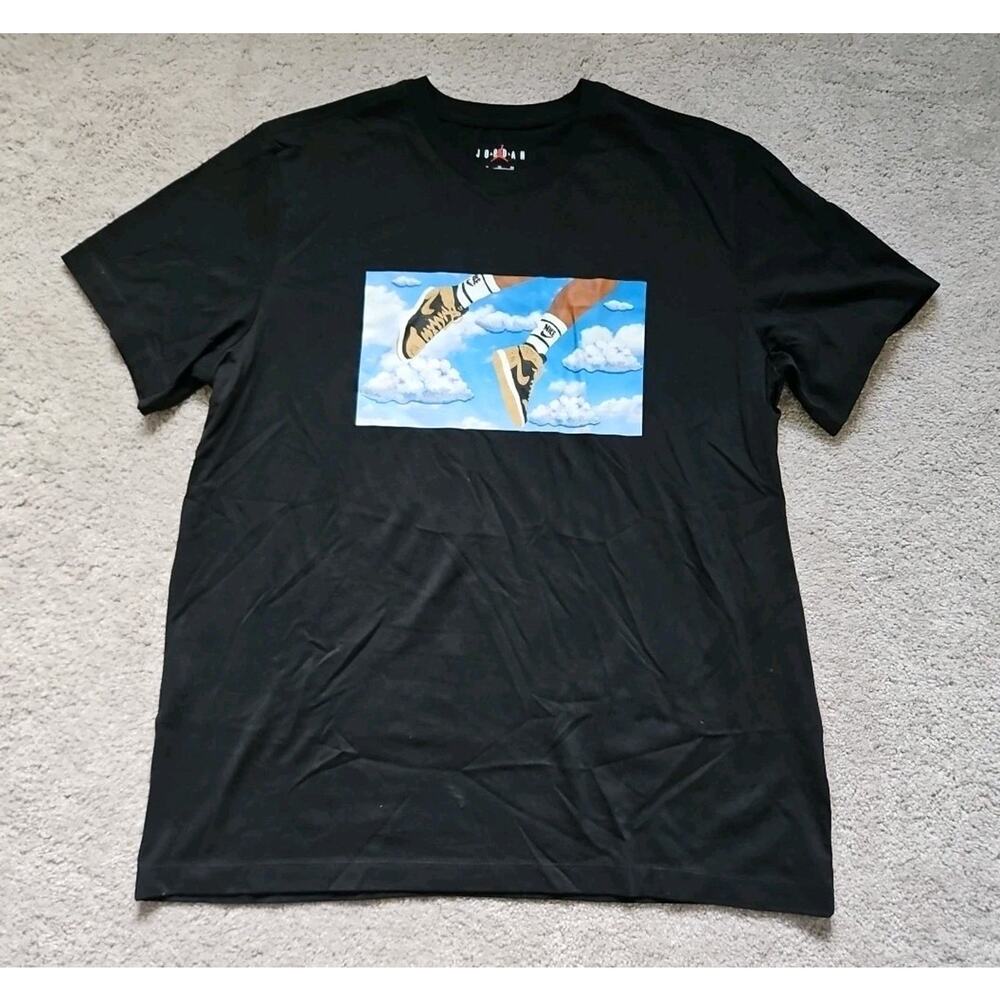 Nike Air Jordan Jumpman Photo T-Shirt Mens XL Black